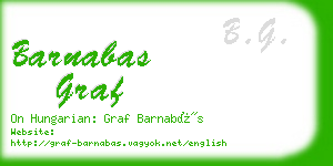 barnabas graf business card